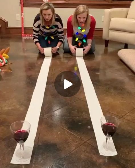 THE WOG WITH THE GROG on Instagram: "Your Christmas Day drinking 🍷 game, sorted! Putting toilet paper 🧻 to good use since... the pandemic 😷 panic buying most of us did earlier this year... 😬 don’t deny it 🤫 Video 🎥 #clathinktankstyle @tiktok #song #itstricky #rundmc #partychallenge #tiktok #tiktokchallenge #drinkinggames #vino #wine #redwine #drinkup #drinkupbuttercup #thewogwiththegrog your source of the good stuff 😉" Toilet Paper Party Games, Toilet Paper Wine Glass Game, Wine Party Games, Toilet Paper Games, Christmas Drinking Games, 2024 Party, Wine Games, Dinner Games, 50th Bday