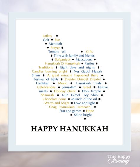 Hanukkah Dreidel -- Celebrate Hanukkah with a gift filled with the words and memories of this festival of lights. | thishappymommy.com Diy Party Gifts, Diy Birthday Gifts For Him, Homemade Gifts For Dad, Hanukkah Dreidel, Diy Gifts Cheap, Christmas Gifts For Dad, Trending Christmas, Jewish Crafts, Chanukah Party