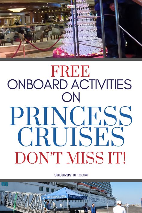 Don't miss these free Princess cruise signature onboard activities- from its iconic champagne tower to outdoor movie nights to afternoon tea, there are experiences that you definitely shouldn't miss. Here are the top cruise activities on Princess Cruise that you should make sure not to miss out on. The best part is these activities are completely free! Read to learn more about Princess cruise tips so you can make the most of your cruise vacation! Panama Cruise, Cruise Activities, Outdoor Movie Theater, Princess Cruise Lines, Top Cruise, Movies Under The Stars, Cruise Planning, Princess Cruise, Champagne Tower