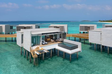 Best Restaurants In Paris, Maldives Hotel, Maldives Beach, Water Villa, Maldives Resort, Luxury Resorts, Beach Bedroom, The Maldives, Hotel Furniture