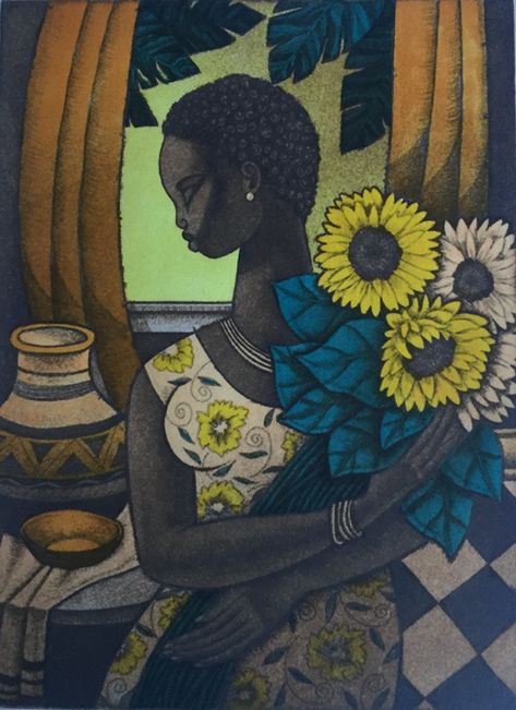 Keith Mallett, Mexican Art, Black Artists, Black Art, Art Boards, Les Oeuvres, Native American, You Never, Sunflower