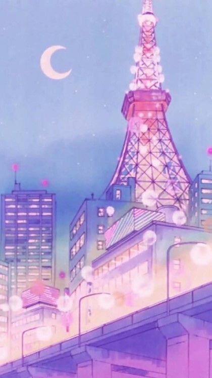 Sailor Moons, Sailor Moon Background, Tower City, Sailor Moon Aesthetic, Sailor Moon Wallpaper, Japon Illustration, Tokyo Tower, Sailor Moon Art, Collage Poster