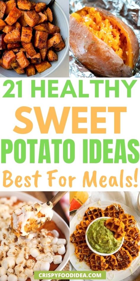 Here you get some delicious sweet potato recipes that you will love! Healthy Lunch Meal Prep Sweet Potato, Easy Healthy Dinner Sweet Potato, Recipes With Frozen Sweet Potatoes, Healthy Low Calorie Sweet Potato Recipes, Low Calorie Sweet Potatoes Recipes, What To Do With A Sweet Potato, Best Way To Eat Sweet Potatoes, East Sweet Potato Recipes, Meal Prep Sweet Potatoes Baked