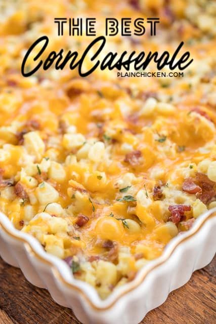 Best Corn Casserole, Easy Casserole Recipe, Corn Recipes Side Dishes, Bo Bun, Savory Sides, Veggie Casserole, Corn Casserole Recipe, Corn Dishes, Corn Casserole