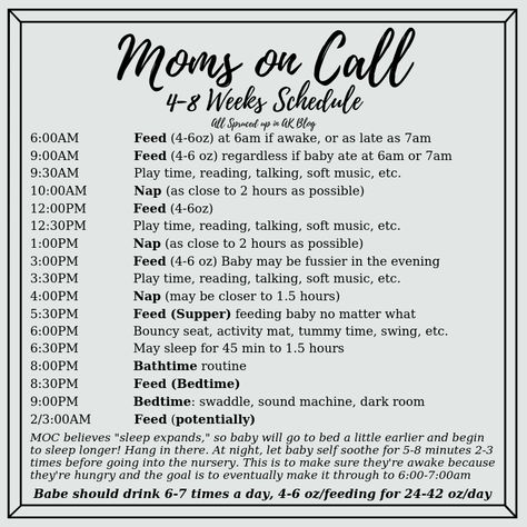 Moms On Call, Newborn Sleep Schedule, Newborn Schedule, Baby Routine, Week Schedule, Baby Information, Baby Schedule, Newborn Baby Tips, Newborn Mom