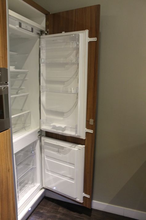 Kitchen Hidden Refrigerator, Fridge With Cabinet Doors, Hidden Refrigerator Cabinet, Fridge Hide Ideas, Refrigerator Hidden In Cabinet, Fridge Hidden In Cabinets, How To Hide Fridge In Kitchen, Hidden Fridge Cabinet, Hidden Refrigerator Kitchen