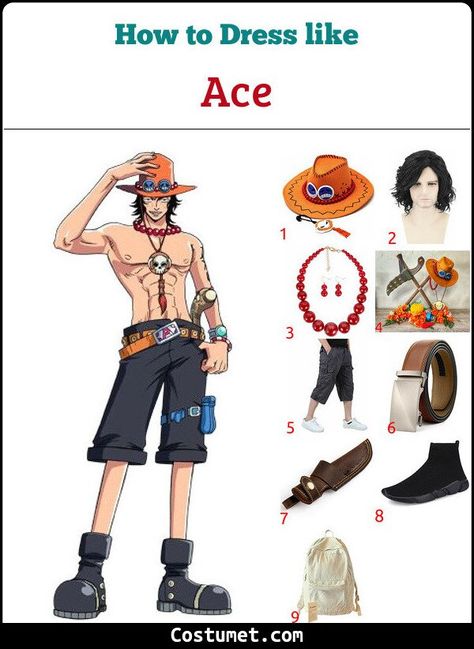 One Piece Ace Outfit, Fem Ace Cosplay, Female Ace One Piece Cosplay, Ace Cosplay One Piece, One Piece Costume Ideas, One Piece Costume Halloween, Ace Female Cosplay, Ace Genderbend, One Piece Outfit Ideas