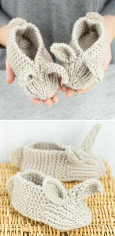 Knit Slippers Free Pattern, Slipper Pattern, Fun Slippers, Bunny Family, Crochet Slipper, Knit Slippers, Knitted Slippers Pattern, Crochet Slipper Pattern, Bunny Slippers