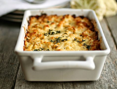 Cauliflower and Gruyere Gratin Profile Recipes, Creamy Mashed Cauliflower, Melting Cheese, Thanksgiving Foods, Chicken Cordon Bleu Casserole, Baked Cauliflower, Carb Dinner, Tasty Kitchen, Chicken Cordon Bleu