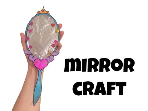 The 'mirror' craft is a simple craft that can be used in sessions to teach… Crafts Kindergarten, Mirror Craft, Kindergarten Craft, Image Of God, Diy Storage Rack, Primary Ideas, Mirror Crafts, Vbs Crafts, Simple Craft