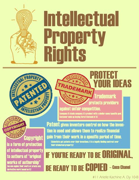 Intellectual Property Rights by Arielle Dy ICT Flyer for Awareness Legal Awareness Poster, Intellectual Property Rights Poster, Legal Vocabulary, Law Knowledge, Law College, Teaching Government, Law Notes, Law School Life, Law School Inspiration