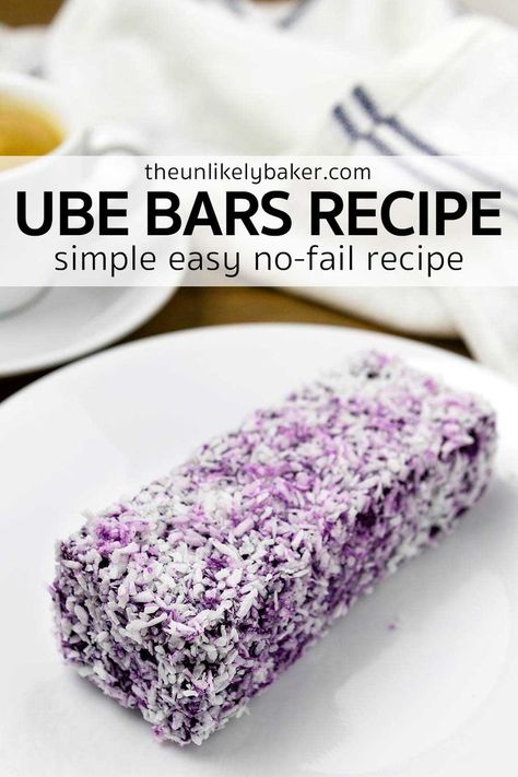 Palitaw Recipe, Ube Dessert Recipe, Philippine Recipes, Asian Cakes, Buttermilk Scones, Easy Filipino Recipes, Ube Recipes, Philippines Recipes, Filipino Food Dessert