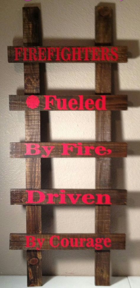 Firefighter Bedroom, Firefighter Room, Firefighters Wife, Firefighter Crafts, Fire Crafts, Firefighter Retirement, Firefighter Family, Firefighter Art, Firefighter Party