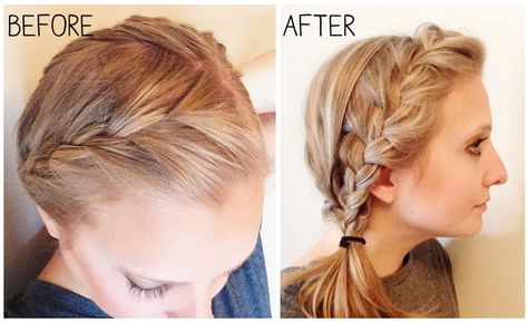 How-To Get A Thick Beautiful Braid Make Braids Look Thicker, Friends First, How To Braid, How To Get Bigger, Big Braids, French Braids, Birthday Hair, Proud Of Myself, How To Get Thick