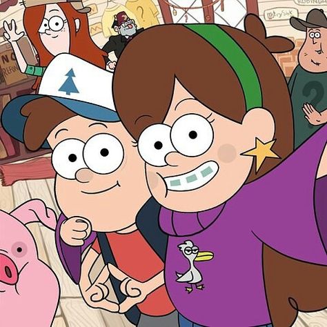 Dipper E Mabel, Buu Monster Inc, Disney+ App Icon, Dipper Y Mabel, Gravity Falls Characters, Dipper And Mabel, Cartoon Crazy, Mabel Pines, Hero Poster