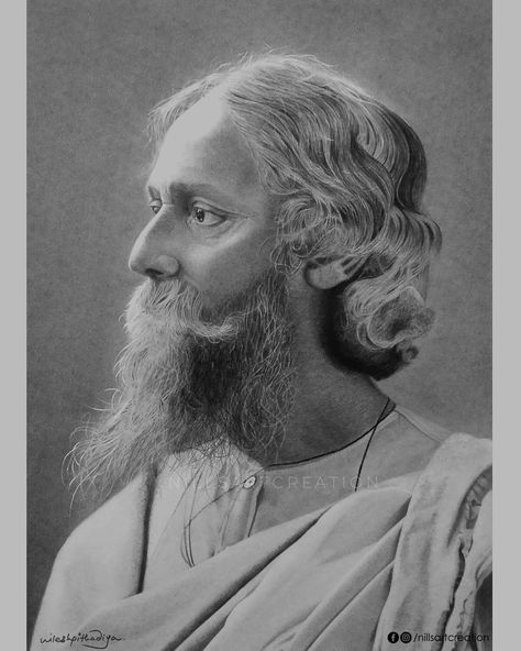 Ravindra Nath Tagore, Great Beards, Large Picture Frames, Wonderful Images, Picture Library, Large Picture, High Quality Art Prints, Photographic Prints, Find Art