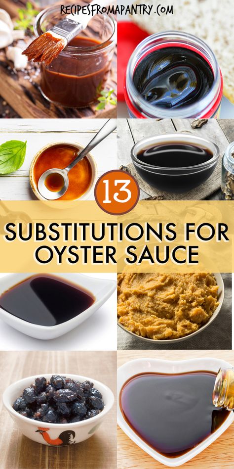 Oyster Sauce Substitute, Fish Sauce Substitute, Recipes With Oyster Sauce, Soy Sauce Substitute, Chili Oil Recipe, Vegetarian Oyster Sauce, Sauce For Rice, Oyster Recipes, Soy Recipes