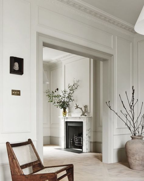 Lining the streets of London’s fairest streets, the townhouse interior celebrates sophistication and elegance in grand proportions. The open layout and graceful infusion of marble in this exquisite project strike a harmonious blend, seamlessly melding a modern sensibility with the timeless elegance of Regency architecture. Recreate the look at home with our London Townhouse collection at LuxDeco.com Pierre Jeanneret Furniture, Stylish Dining Room, London Townhouse, Bedroom With Ensuite, Contemporary Interior Design, Architectural Features, Open Plan Living, Front Room, Contemporary Interior