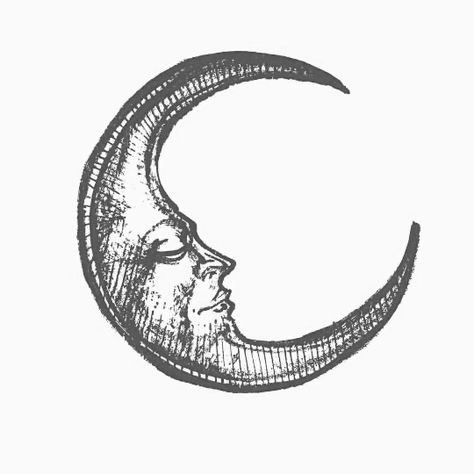 Moon Tattoo Designs For Men Ideas, Mystic Moon Tattoo, Mexican Moon Tattoo, Creepy Moon Tattoo, Woman And Moon Tattoo, Moon American Traditional Tattoo, Whimsical Moon Tattoo, Moon With Face Drawing, Sum And Moon Tattoo