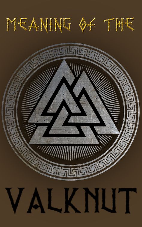 The Valknut is a symbol that has been associated with Norse mythology and, more specifically, with the god Odin. While it is recognized as an important symbol in Norse culture, its precise historical meaning and origins remain a subject of debate among scholars. Here's what is known about the Valknut's history: Viking Valknut Tattoo, Valknut Tattoo Meaning, Norse God Tattoo, Nordic Sleeve Tattoo, Valknut Meaning, Valhalla Symbol, Warrior Symbol Tattoo, Valknut Tattoo, Tats With Meaning