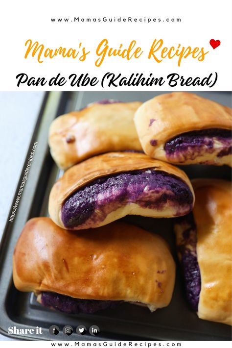 Pan De Ube Recipe, Ube Bread Recipe, Ube Bread, Ube Recipe, Egg Tart Recipe, Mexican Salsa Recipes, Ube Recipes, Filipino Food Dessert, Japanese Bread