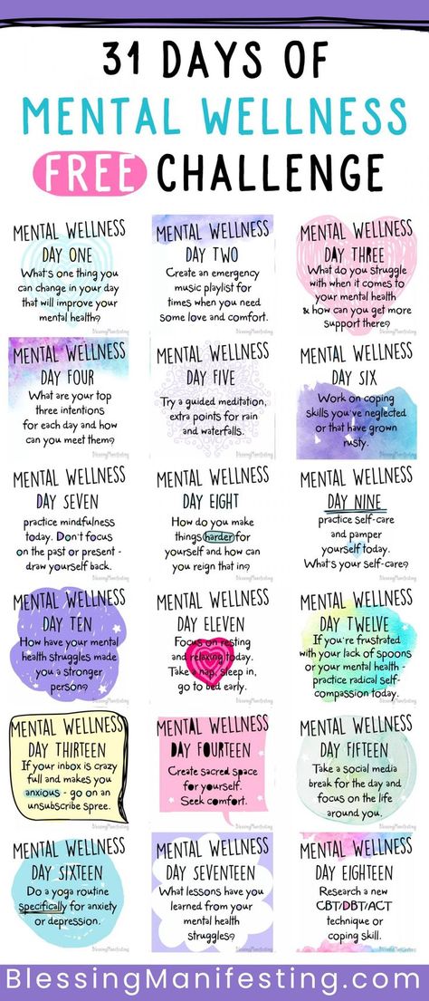 Mental Wellness Challenge, Mental Health Challenge, Tenk Positivt, Motivasi Diet, Wellness Challenge, Fitness Trends, Mental Training, 31 Days, Health Challenge