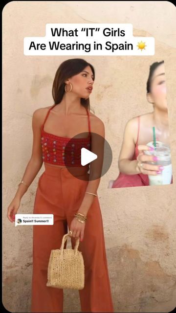 Jessica Ortiz on Instagram: "Next up on my new Euro Tour Outfit Series: Spain Outfits for your summer vacation, specifically Barcelona outfits is top of mind for me! Where else are you going? Anyway here’s what IT girls are wearing for their Spain Summer vacation 2024!   #spainoutfits #europefashion #spainfashion #summerfashion2024 #summerfashion #fashiontrends #fashioninsta #fashiondaily" Seville Spain Outfits Summer, Spring In Spain Outfits, Barcelona Fashion Summer, Madrid Spain Outfit Idea, Spanish Summer Outfits, Barcelona Summer Outfits, Spain Summer Outfit, Barcelona Outfits Summer, Spanish Style Outfit