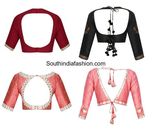 latest saree blouse back neck designs Front And Back Blouse Designs Latest, Blouse Front Neck Designs, Saree Blouse Back Neck Designs, Blouse Front Neck, Front Neck Designs, Saree Blouse Back, Latest Blouse Neck Designs, Latest Saree Blouse, Neck Patterns