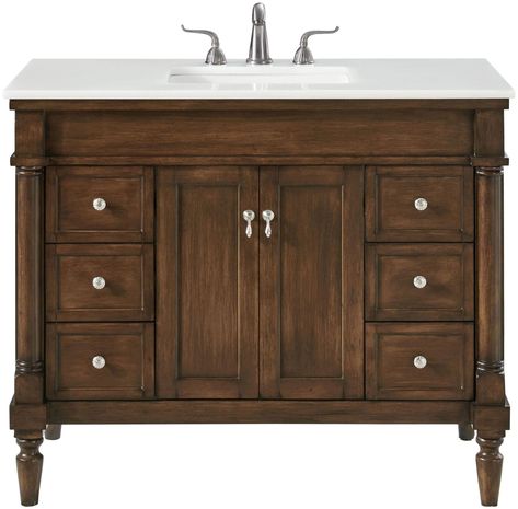 Craftsman Style Bathroom, Bathroom Vanity Trends, Vintage Bathroom Vanity, Wood Bathroom Cabinets, Quartz Vanity Tops, Wood Bathroom Vanity, Bathroom Countertops, Wood Vanity, Marble Bathroom