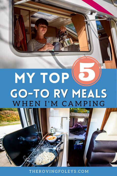 cabin checklist Food For Rv Camping, Rv Camping Meals Easy Make Ahead, Rv Camping Menu Ideas, Easy Rv Meals For Two, Make Ahead Rv Camping Meals, Easy Rv Camping Meals, Rv Breakfast Ideas, Trailer Camping Meals, Easy Rv Meals Families