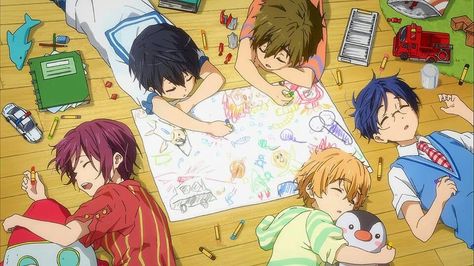 Their so adorable!! Swimming Anime, Rin Matsuoka, Free Eternal Summer, Ouran Host Club, Splash Free, Free Iwatobi Swim Club, Kyoto Animation, Free Iwatobi, Eternal Summer