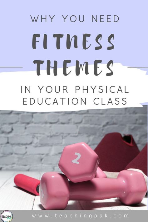 Using fitness themes in your middle school and high school physical education classes introduces students to a variety of exercise training techniques, provides structure, focuses your lessons, and teaches your PE students about the 5 components of fitness. In this post, we’ll talk about why your physical education class should have a fitness theme, how you can implement fitness themes in short and long class periods, and I’ll give you some ideas of themes you can use this week in your class! Components Of Fitness, Ed Game, Physical Education Lessons, Pe Activities, Pe Ideas, Pe Class, Pe Games, Physical Activities For Kids, Physical Education