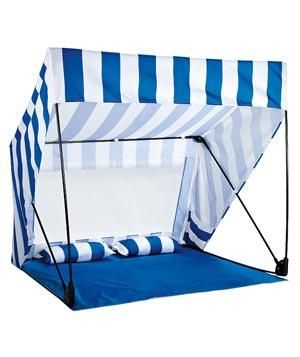 Brookstone Island Shade Shack | Screen yourself from the sun with these cool additions to your summer day. Tenda Camping, Shade Tent, Beach Shade, Beach Necessities, Beach Stuff, Beach Shack, Beach Tent, Beach Hacks, Beach Gear