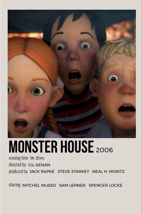 Indie Movie Posters, Film Polaroid, House Poster, Most Paused Movie Scenes, Iconic Movie Posters, Movie Card, Girly Movies, Film Posters Minimalist, Monster House