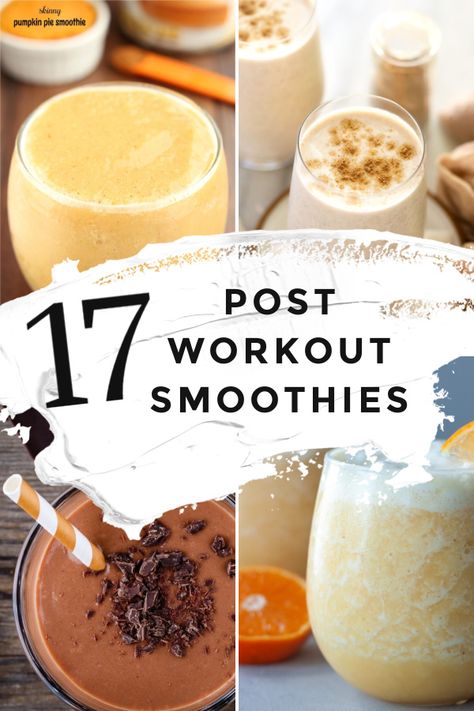 Healthy Post Workout Smoothie, Workout Recovery Food, Post Workout Smoothie Recipes, Best Post Workout Food, High Protein Smoothie Recipes, Protein Packed Smoothies, Workout Smoothie Recipes, Food To Gain Muscle, Post Workout Nutrition