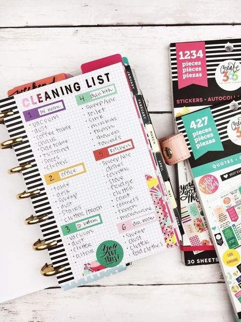 five sixteenths blog: 5 Creative Ways to use Graph Paper in your Mini Happy Planner Tul Planner Ideas, Cleaning Journal, Organising Life, Cleaning Binder, Happy Planner Ideas, Create 365 Happy Planner, Filofax Inspiration, Budget Monthly, Medical Binder