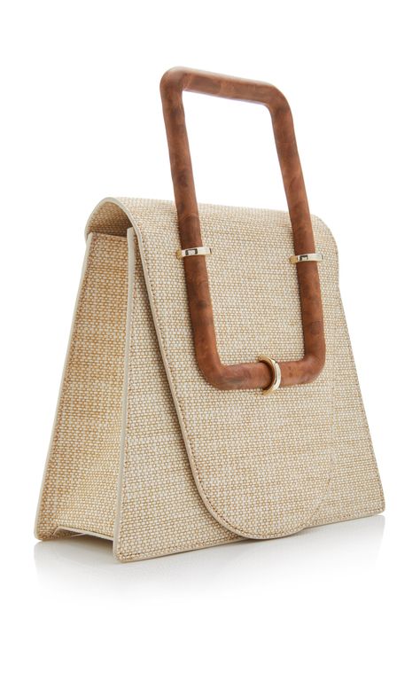 Wood Purse Diy, Handbag Design Ideas, Wood Handle Bag, Advertising Bags, Wooden Handle Bag, Wooden Bag, Sacs Design, Notebook Bag, Tas Fashion