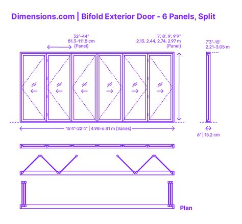 How To Make Bifold Doors, Folding Exterior Doors, Folded Door, Bifold Exterior Doors, Bifold Door Ideas, Sliding Folding Door, Folding Doors Exterior, Folding Closet Doors, Glass Bifold Doors