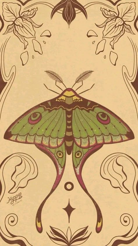 Moth Artwork, Spiritual Drawings, Phone Background Wallpaper, Future Wallpaper, Moth Art, Bead Crafts Diy, Iphone Wallpaper Pattern, Cute Patterns Wallpaper, Hippie Art