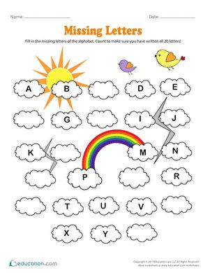 Missing Letters Worksheet, Spelling For Kids, Preschool Activities Printable, Spelling Lessons, Letter Worksheets For Preschool, Missing Letters, Learning Lessons, Education Quotes Inspirational, Spelling Worksheets