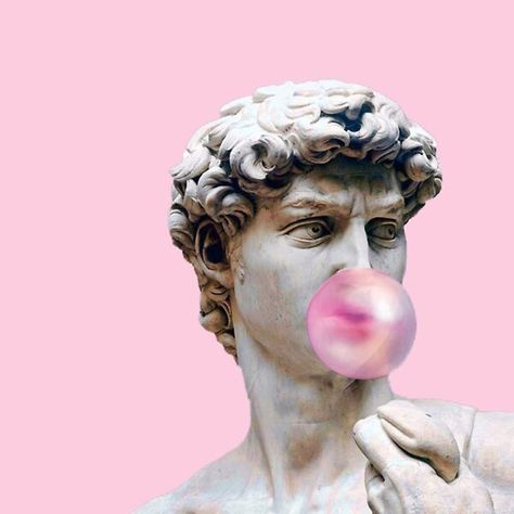 Movie Kiss, Home Movie, Bubble Gum, Pink Background, Gum, Kiss, Statue, Pink, Instagram