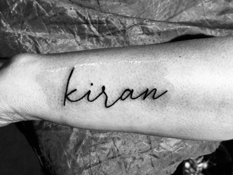 Kiran Name, Awesome Tattoo, Tattoo Name, Name Tattoo, Name Tattoos, Tattoo Tattoo, Tattoo Quotes, Tattoo Designs, Tattoos