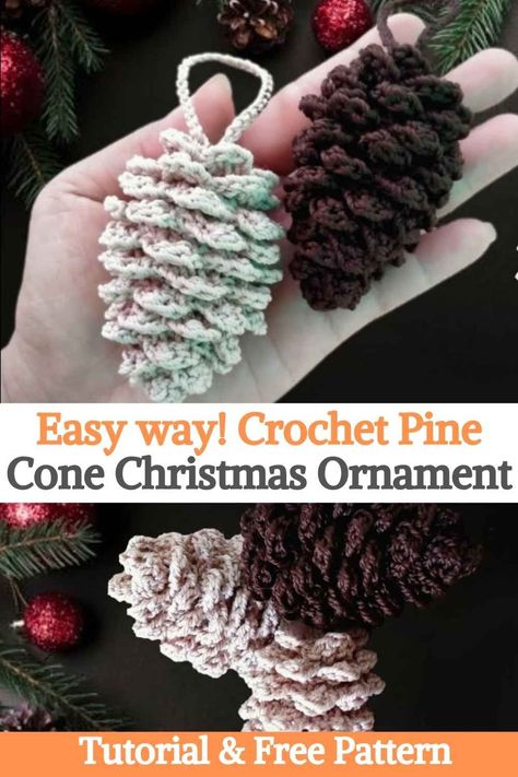 Crochet Ornament Patterns, Christmas Crochet Patterns Free, Crochet Christmas Gifts, Crochet Xmas, Crochet Motif Patterns, Crochet Christmas Trees, Crochet Christmas Decorations, Crochet Gratis, Crochet Ornaments