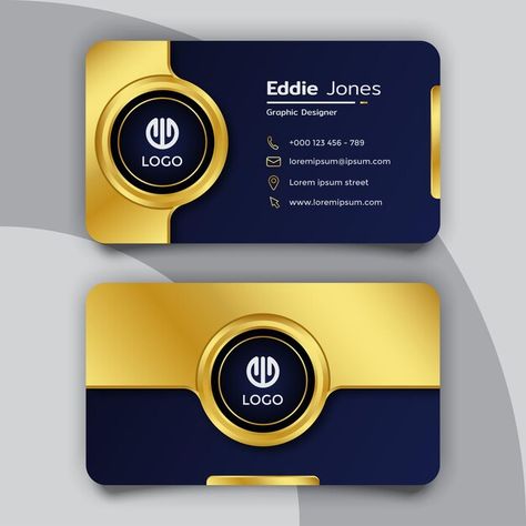 Luxury with circle business card design ... | Premium Vector #Freepik #vector #art-card #logo-pattern #golden #background-logo Bisnis Card Design, Work Card Design, Graphic Designer Card, Visiting Cards Design Business, Official Background, Circle Business Card, Cotton Pent, Id Card Design Template, Vip Card Design