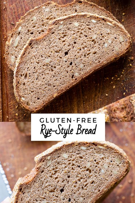 Gluten-Free Rye Bread is made with buckwheat flour, caraway seeds, & cocoa to mimic the rye bread flavors you love - without the gluten. Gluten Free Rye Bread, Bread Flavors, Sourdough Breads, Danish Dough, Peanut Butter Pumpkin, Gluten Free Recipes Bread, Gluten Free Brownies, Buckwheat Flour, Caraway Seeds