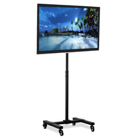 Rolling Tv Stand, Tv Stand On Wheels, Tv Placement, Mobile Tv Stand, Flat Screen Tv Stand, Tv Floor Stand, Tv Cart, Portable Tv, Large Tv