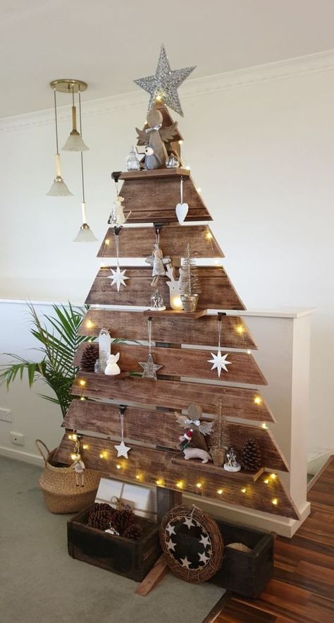 Timber Xmas Tree, Timber Christmas Decorations, Mini Wooden Christmas Tree, Timber Christmas Tree, Reclaimed Wood Christmas Tree, Eco Friendly Christmas Tree, Australian Christmas Decor Ideas, Pallet Christmas Tree Ideas, Eco Christmas Tree