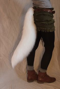 Cat Tail Costume, Coyote Tail, Wolf Therian, Realistic Costumes, Werewolf Costume, Wolf Tail, Fur Costume, Wolf Costume, Wolf Ears