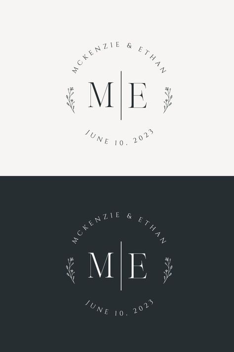 wedding monogram logo modern Wedding Monograms Ideas, Elegant Initial Logo, Initial Wedding Logo, Wedding Logo Design Elegant Classy, Wedding Name Logo, Wedding Company Branding, Wedding Logos Design, Elegant Monogram Logo, Wedding Initials Logo Letters