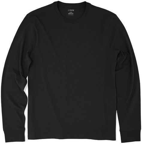 Stylish Men Casual, Jersey Tee, Stylish Men, Full Sleeve, Black Tee, Black Men, Black Shirt, Long Sleeve Tshirt Men, J Crew